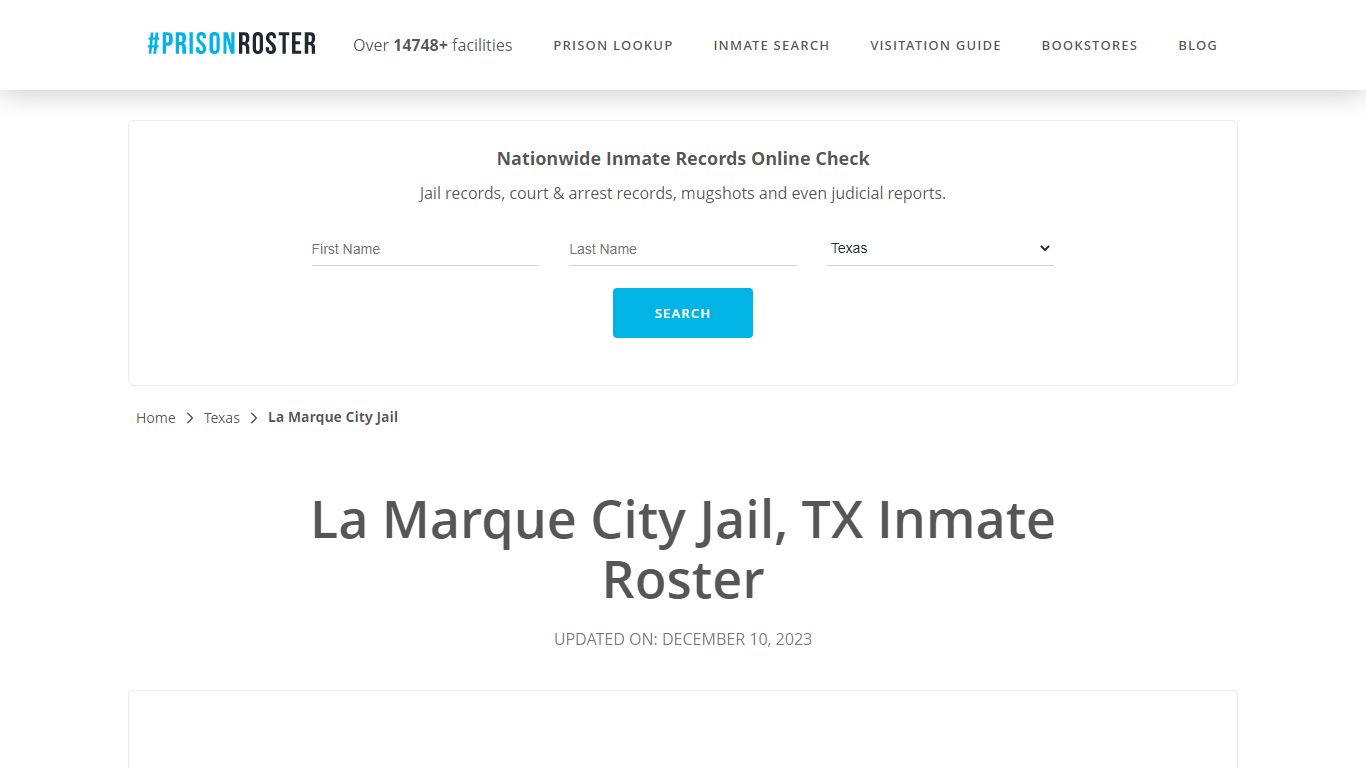 La Marque City Jail, TX Inmate Roster - Prisonroster